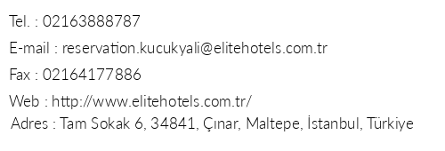Elite Hotels Kkyal telefon numaralar, faks, e-mail, posta adresi ve iletiim bilgileri